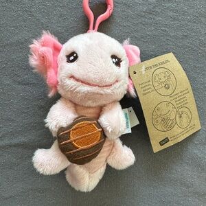 Girl Scout Cookie Prize Axolotl Plush Keychain